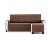 MAXIFUNDAS – Cubre sofá chaise longue MAUI – Acolchado, brazo derecho, 220 cm, marrón