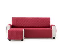 MAXIFUNDAS | Cubre Sofá Chaise Longue Acolchado Brazo Izquierdo | Tamaño 200cm | Color Rojo | Cubre Cubre Sofá con Cintas Traseras | Modelo MAUI