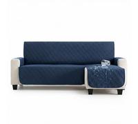 MAXIFUNDAS | Cubre sofá Dry Protect | Color Azul | Chaise Longue Derecho 220 cm | Repelente de Líquidos | Acolchado | Funda Protectora Antimanchas | Apto para Mascotas