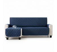 MAXIFUNDAS | Cubre sofá Dry Protect | Color Azul | Chaise Longue Izquierdo 240 cm | Repelente de Líquidos | Acolchado | Funda Protectora Antimanchas | Apto para Mascotas