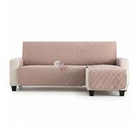 MAXIFUNDAS | Cubre sofá Dry Protect | Color Lino | Chaise Longue Derecho 280 cm | Repelente de Líquidos | Acolchado | Funda Protectora Antimanchas | Apto para Mascotas