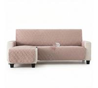 MAXIFUNDAS | Cubre sofá Dry Protect | Color Lino | Chaise Longue Izquierdo 240 cm | Repelente de Líquidos | Acolchado | Funda Protectora Antimanchas | Apto para Mascotas