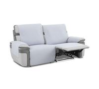 MAXIFUNDAS | Cubre Sofá Relax Slam | Color Gris Claro | 3 Plazas | Acolchado, Reversible, Antideslizante y Repelente a Líquidos | Ideal para Hogares con Mascotas y Niños