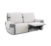 MAXIFUNDAS | Cubre Sofá Relax Slam | Color Marfil | 2 Plazas | Acolchado, Reversible, Antideslizante y Repelente a Líquidos | Ideal para Hogares con Mascotas y Niños
