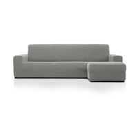 MAXIFUNDAS Funda Chaise Longue Relive Gris Claro Brazo Derecho Corto