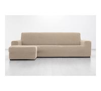 MAXIFUNDAS | Funda Chaise Longue Super Elástica | Brazo Izquierdo Corto | Modelo Relive | Alta Elasticidad y Tacto Suave | Color Beige | Hecho en España