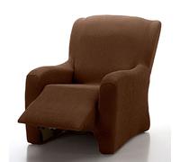 MAXIFUNDAS Funda de Sillón Relax Pies Juntos Modelo Vega Marrón