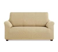 MAXIFUNDAS – Funda de sofá elástica Modelo Inca extra suave antideslizante 2 plazas beige
