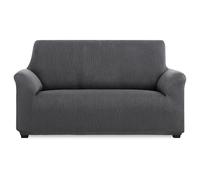 MAXIFUNDAS – Funda de sofá elástica Modelo Inca extra suave antideslizante 2 plazas Gris