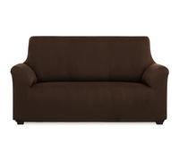 MAXIFUNDAS - Funda de sofá elástica Modelo Inca extra suave antideslizante 2 plazas marrón