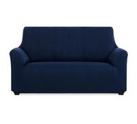 MAXIFUNDAS – Funda de sofá elástica 3 plazas – Modelo Inca – Extra suave, antideslizante – Azul