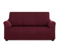 MAXIFUNDAS – Funda de sofá elástica Modelo Inca extra suave antideslizante 3 plazas Rojo
