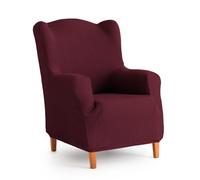 MAXIFUNDAS Funda de sofá Sillón orejero Modelo Inca Elástica extrasuave antideslizante Rojo