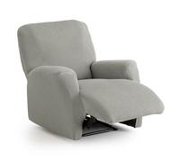 MAXIFUNDAS Funda de sillón Relax Modelo Inca – extra suave, antideslizante – Gris claro