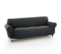 MAXIFUNDAS FUNDAS DE SOFA & CHAISE LONGUE - Funda de Sofá Elástica Strada 4 Plazas Gris con Montaje Fácil y Composición de Calidad