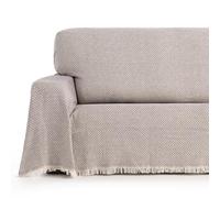 MAXIFUNDAS – Foulard multiusos Zen para sofá y cama – Marrón 230x260 cm – Fácil lavado