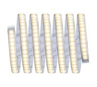 Paulmann 70552 LED Stripe MaxLED 1000 Blanco cálido 2,5m 29W 2750lm 2700K IP44 regulable Tira de luz plástico plateado