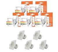 Maxled, Light is Led! 5x Mini Focos LED Empotrable Interior Techo 8W 600LM LED Spot Blanco Natural 4000K Para Hogar y Tienda IP44 Pequeño Downlight Para Techo/Armario/Vitrina Corte Ø60mm No Regulable