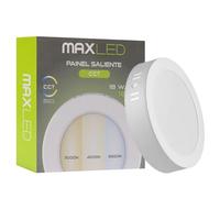 Maxled, Light is Led! Downlight LED Panel Superficie Redondo 18W Φ175mm 1850LM Focos Led Interior Techo CCT Blanco Cálido Neutro Frío No Regulable 220V-240V IP20 Lámpara de Techo de Interiores