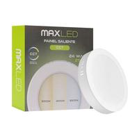 Maxled, Light is Led! Downlight LED Panel Superficie Redondo 24W Φ224mm 2500LM Focos Led Interior Techo CCT Blanco Cálido Neutro Frío No Regulable 220V-240V IP20 Lámpara de Techo de Interiores