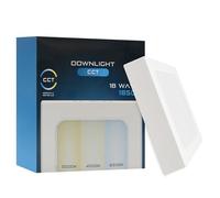Maxled, Light is Led! Downlight LED Plafon Superficie 18W Rectangular 173x173mm IP20 Plafones Para Techo LED 1850LM Focos Led Interior Techo CCT Blanco Cálido Neutro Frío No Regulable 220V-240V
