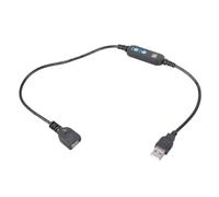 Maxtonser Temporizador USB con Cable Ajustable de 1 a 30 Minutos, función de Cuenta Regresiva con botón de Encendido/Apagado, para Acuario, Ventilador LED y Cocina.