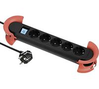 MAXTRACK NV 60-3L regleta de Clavijas de Enchufe con Schalter Negro Schutzkontakt 1 Pieza