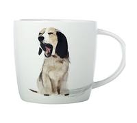 Maxwell & Williams DX1061 - Taza de café (400 ml, porcelana), diseño de perro bostezando