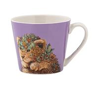 Maxwell & Williams DX1281 - Taza de café redonda con diseño de león (370 ml), diseño de animales