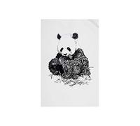 Maxwell & Williams Marini Ferlazzo Tea Towel con diseño de panda gigante, 1% algodón indio, blanco, 5 x 7 cm