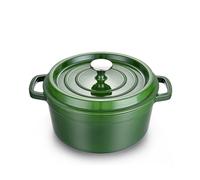 MAXWORK Cocotte Ovalada Hierro Fundido Esmaltado Interior - Cacerola para Estofar y Guisar - Apta Inducción
