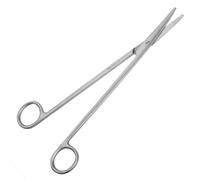 May - Tijeras de podar (curvadas, tamaño grande) | Instrumento extralargo, inoxidable con punta redondeada para el hogar