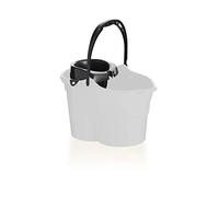 Maya 09050 - Cubo con Escurridor Ovalado, 15 L, Blanco