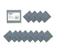 Maya - Bayetas de Microfibra para Limpieza sin Dejar Rayas | 36x38 cm | Pack de 12 Paños Fast 270G Antibacterias para Cocina, Cristales y Acero Inoxidable (Gris/Verde)