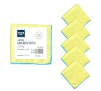 Maya - Bayetas de Microfibra para Limpieza sin Dejar Rayas | 40x40 cm | Pack de 5 Paños Terry 200G de Alta Absorción para Cocinas, Baños, Muebles y Cristales (Amarillo)