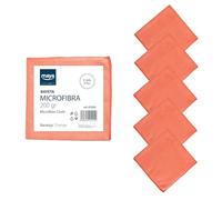 Maya - Bayetas de Microfibra para Limpieza sin Dejar Rayas | 40x40 cm | Pack de 5 Paños Terry 200G de Alta Absorción para Cocinas, Baños, Muebles y Cristales (Naranja)