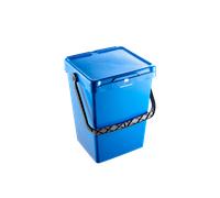 Maya | Cubo Ecobox 20 Litros No Aireado con Asa de Plástico | Color Azul | Ref 04179 Blue