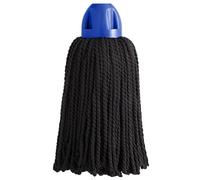 Maya - Fregona de Microfibra Industrial MAX Pro, Hilos para Limpieza Profesional de Suelos sin Dejar Manchas, Recambio de Alta Absorción y Secado Rápido, 30x18 cm (Casquillo Azul)