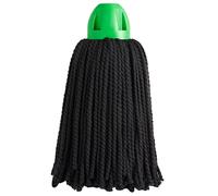 Maya - Fregona de Microfibra Industrial MAX Pro, Hilos para Limpieza Profesional de Suelos sin Dejar Manchas, Recambio de Alta Absorción y Secado Rápido, 30x18 cm (Casquillo Verde)