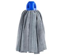 Maya - Fregona de Microfibra Industrial MAX Pro Tiras para Limpieza Profesional de Suelos Rugosos sin Dejar Rayas, Recambio de Alta Absorción y Secado Rápido, 34x15 cm (Azul)