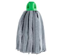 Maya - Fregona de Microfibra Industrial MAX Pro Tiras para Limpieza Profesional de Suelos Rugosos sin Dejar Rayas, Recambio de Alta Absorción y Secado Rápido, 34x15 cm (Verde)