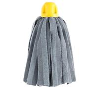 Maya - Fregona de Microfibra Industrial MAX Pro Tiras para Limpieza Profesional de Suelos Rugosos sin Dejar Rayas, Recambio de Alta Absorción y Secado Rápido, 34x15 cm (Amarillo)