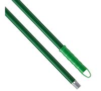 Maya - Palo de Escoba y Fregona ALUPRO de 140 cm en Acero con Recubrimiento Anticorrosión, Mango con Anclaje para Mopa, Repuesto de Rosca Universal, Maneta para Colgar (Verde)