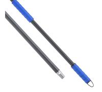 Maya - Palo de Escoba y Fregona Octogonal ERGO-PRO de 140 cm con Empuñadura Ergonómica, Mango Antideslizante con Anclaje para Mopa, Rosca Universal y Maneta para Colgar (Azul)
