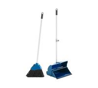 Maya Professional Tools 09020 Set de Escoba y Recogedor con Cierre, Azul