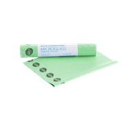 Maya | Rollo Bayeta Microglass | 6 Bayetas en un Rollo con Precorte | Ideal para Limpiar Cristales, Vajillas, Gafas | No Deja Huellas | Puede Usarse Seco o Húmedo | Color Verde