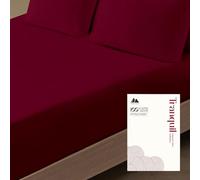 Mayfair Linen Sábana Bajera Ajustable para Cama de Matrimonio, 100% algodón Egipcio, 800 Hilos, 40,6 cm de Profundidad, satén Resistente, con elástico en Todo el Contorno, indicador Lateral de Cabeza