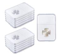 MAYJOYDIY 20 paquetes de 19 mm para placas de monedas con fijación de cuatro puntos, caja para colección de monedas, caja de protección para monedas y accesorios