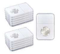 MAYJOYDIY 20 paquetes de 24 mm para placas de monedas con fijación de cuatro puntos, caja de colección de monedas, protección para monedas y accesorios