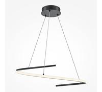 Maytoni Curve lámpara colgante 1x31 W negro MOD242PL-L33BK